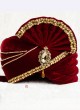 Stylish Velvet Grooms Turban For Wedding